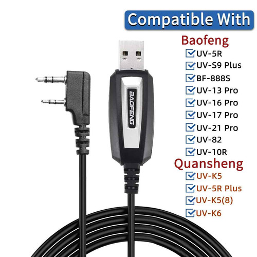 Usb programming cable with - usb,