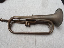 Very old Couesnon Paris bass trumpet w. 2 (!) valves, Very rare, Museums item