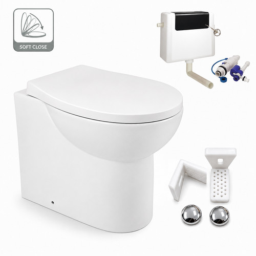 Pronto back wall toilet pan - pronto, to