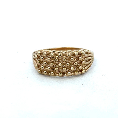 9ct yellow gold keeper ring