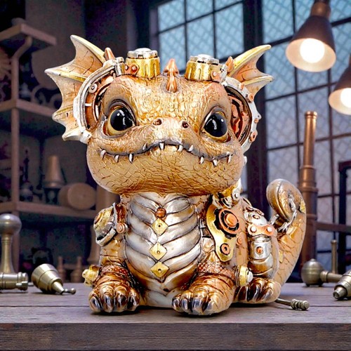 Mechanical dragon statue - dragon,