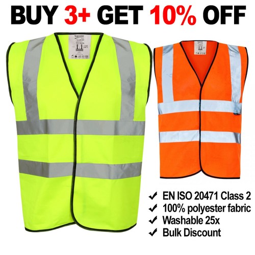 Vis vest yellow orange high - orange,
