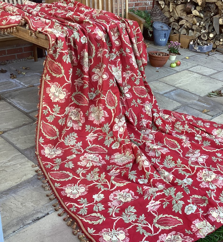 Vintage french chateau curtain - vintage,