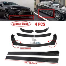 Front Bumper Lip Spoiler Diffuser+Side Skirt For Vauxhall Astra Vivaro Corsavan