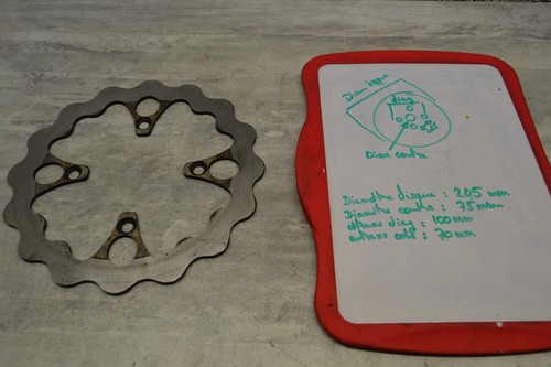 Brake disc 205mm dirt bike - , pit