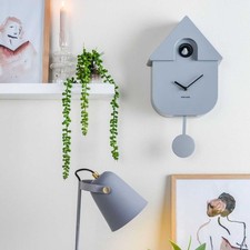 Karlsson Cuckoo Wall Clock - Mouse Grey