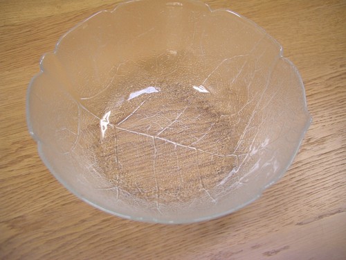 Arcoroc aspen leaf glass bowl - arcoroc,