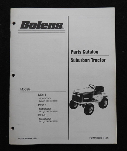 Bolens suburban 13011 - 13011, 13017