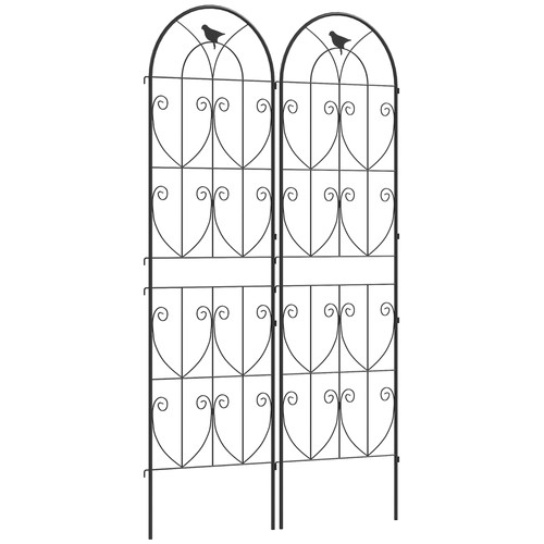 Outsunny set metal garden - set, of