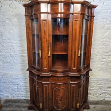 Stunning Polished Mahogany Italian Rovalinea Display Cabinet FREE UK DELIVERY* 