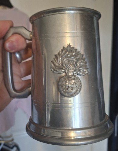 Military pewter tankard - military,