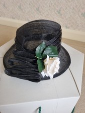 Ladies Black Mesh Hat with