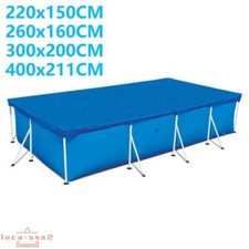 For Garden Rectangular Swimming Pool Cover Tarpaulin for Intex Bestway Frame
