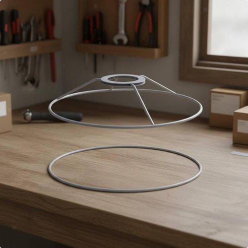 Lamp shade ring standard iron - shade,