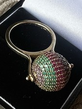 JADE JAGGER RAINBOW DISCO RING