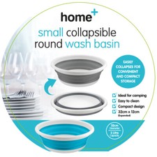 Collapsible Round Bowl Wash Basin Small Space Saving Camping Washing Up 32cm 5L