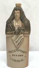 Belper Denby Bournes Potteries Lord Brougham Cordial Reform Flask repro 1970's