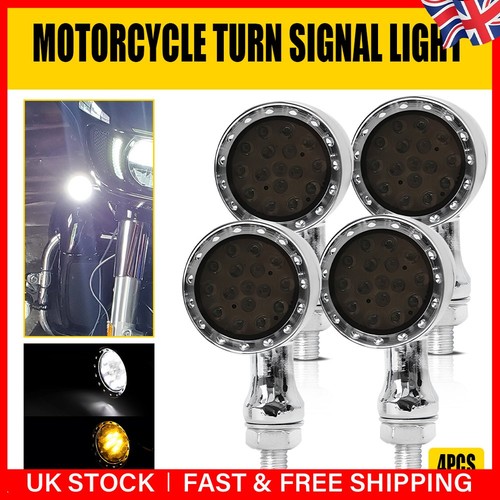 Led chrome motorcycle turn - 4x,