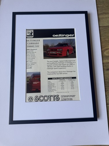 Framed original corrado g60 - original, vw