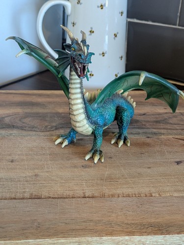 Schleich blue green - blue, winged