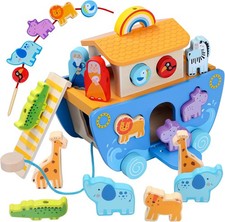 Tooysea Wooden Noah's Ark Toy