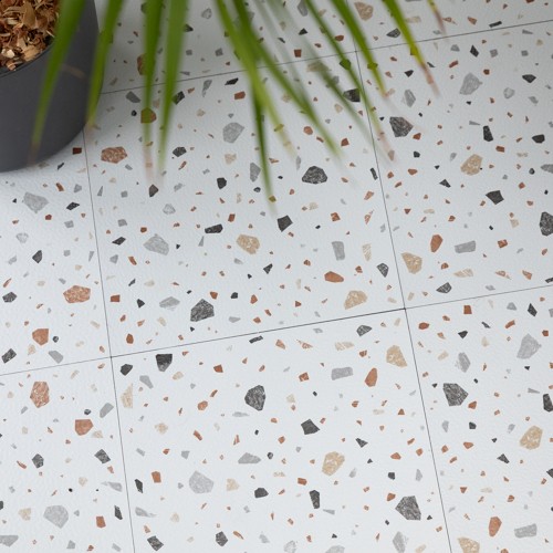 Floor pops terrazzo - floor, white