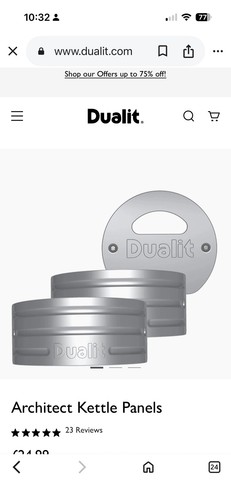 Dualit architect kettle - kettle, panel