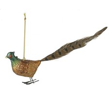Heaven Sends Pheasant Hanging Colourful Christmas Tree Decoration Festive Decor