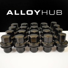 NEW LAND ROVER DISCOVERY 5 L462 BLACK WHEEL NUTS & LOCKING WHEEL NUT SET 2017+