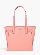 MICHAEL KORS Carmen Large Tote Bag Peach Pink Textured Leather NWT RRP £451