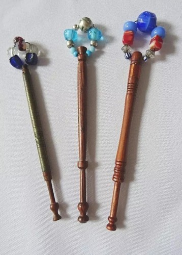 Vintage lace bobbins victorian - lace,