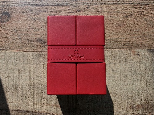 Genuine omega red leather - genuine,