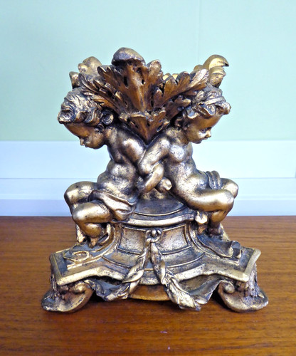 Vintage gold gilt plaster - vintage,