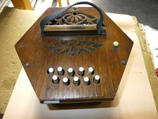 German  1920/30s  Anglo 20+1 Button Concertina..8 Fold  Bellows ..C-G..  VGC