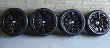 Genuine BMW MV2 18" Alloy Wheels: GLOSS BLACK +TYRES F22 F23 F87 1 & 2 SERIES