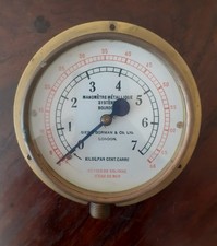 Antique Diving Pump Pressure Gauge Siebe Gorman