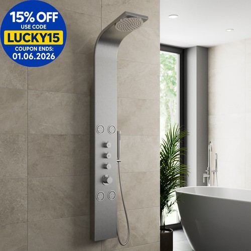Thermostatic modern shower - modern,