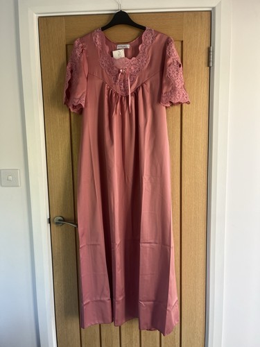 Satin lace boudoir nightdress - satin,