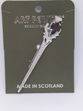 Art Pewter Silver Thistle Pin