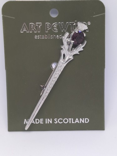 Art pewter silver - pewter, pin