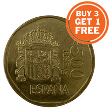 500 PESETAS SPANISH COIN - CHOICE OF DATE FROM 1987 - 2001