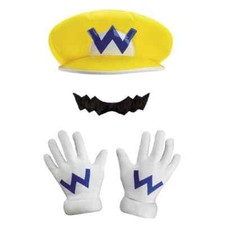Wario Kit Nintendo Mario Brothers Fancy Dress Halloween Adult Costume Accessory
