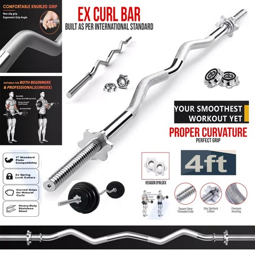 4ft arm curl bar weight - ez,