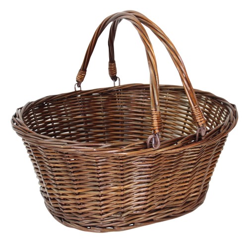 Wicker shopping basket - wicker,