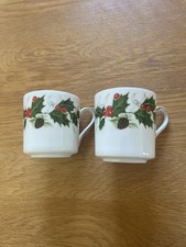 Royal Grafton Bone China Noel Christmas Espresso Cups X 2