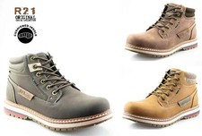 Mens Hiking Walking Trail Casual Fashion Lace Up Ankle Boots Trainers Shoes Size