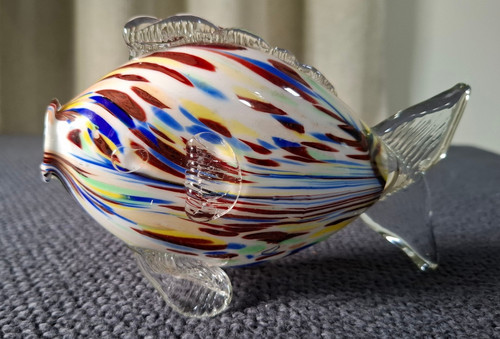 Small murano style glass - small, fish