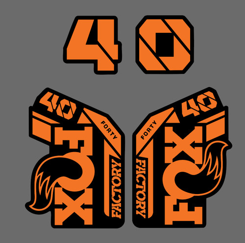 Fox fork stickers - stickers, 2021