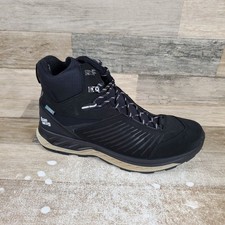 Hanwag Blueridge EcoShell Mens Hiking Shoes Sz 11 Black Lace Up Mid Top Sneakers