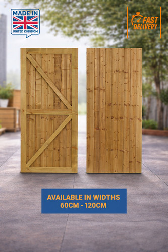 6ft featheredge garden gate - 6ft,